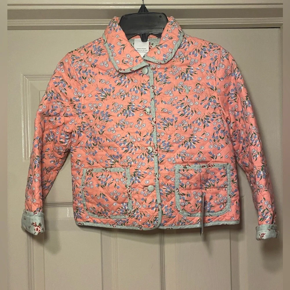 NWT Ralph Lauren Girls Reversible‎ Quilted Jacket Gift Preppy Classic